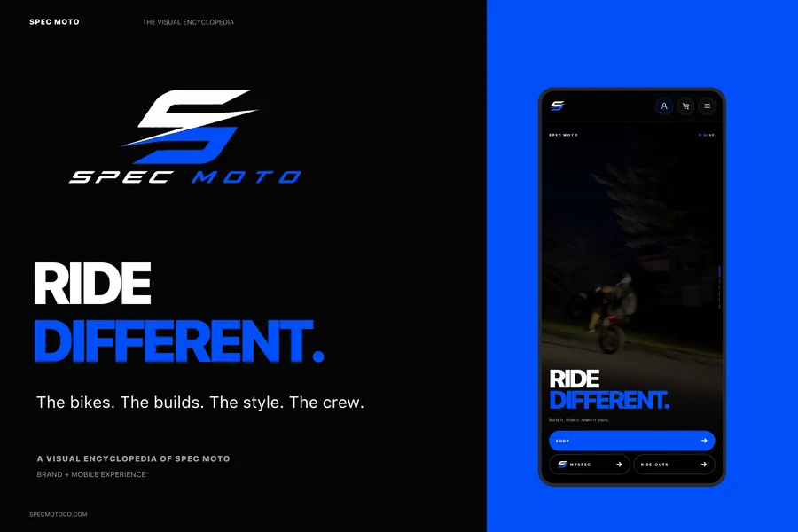 Spec Moto brand presentation: Ride Different.
